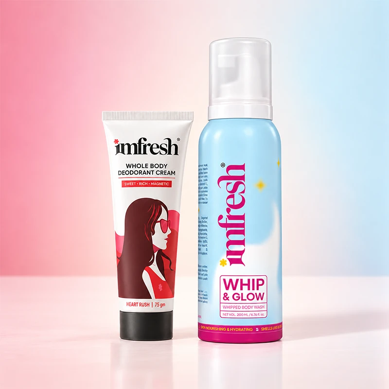 imfresh Body Wash and Heart Rush Cream Combo